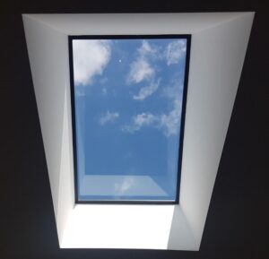 Framed skylight shaft.