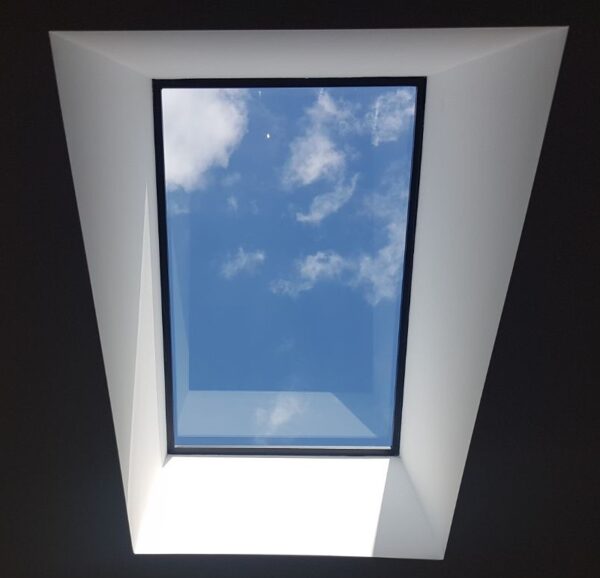 Framed skylight shaft.