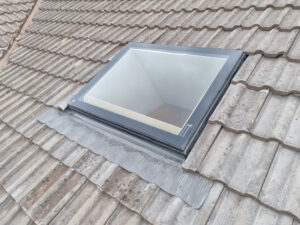 Roof light with white interior.