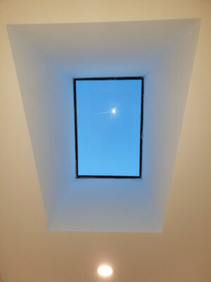 Living room skylight.