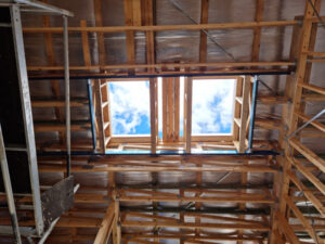 Skylight shaft construction.