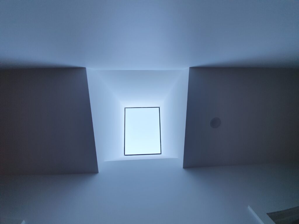 Plastered skylight shaft