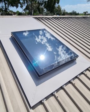 A skylight on the roof top.