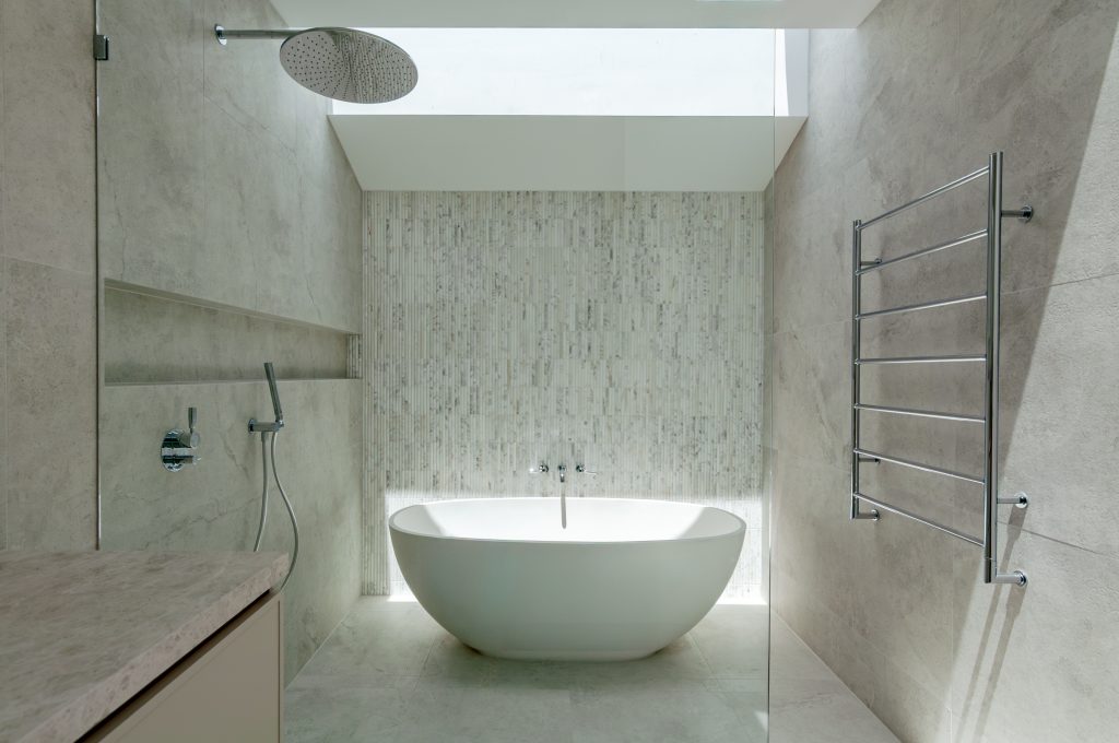 Bathroom with skylight
