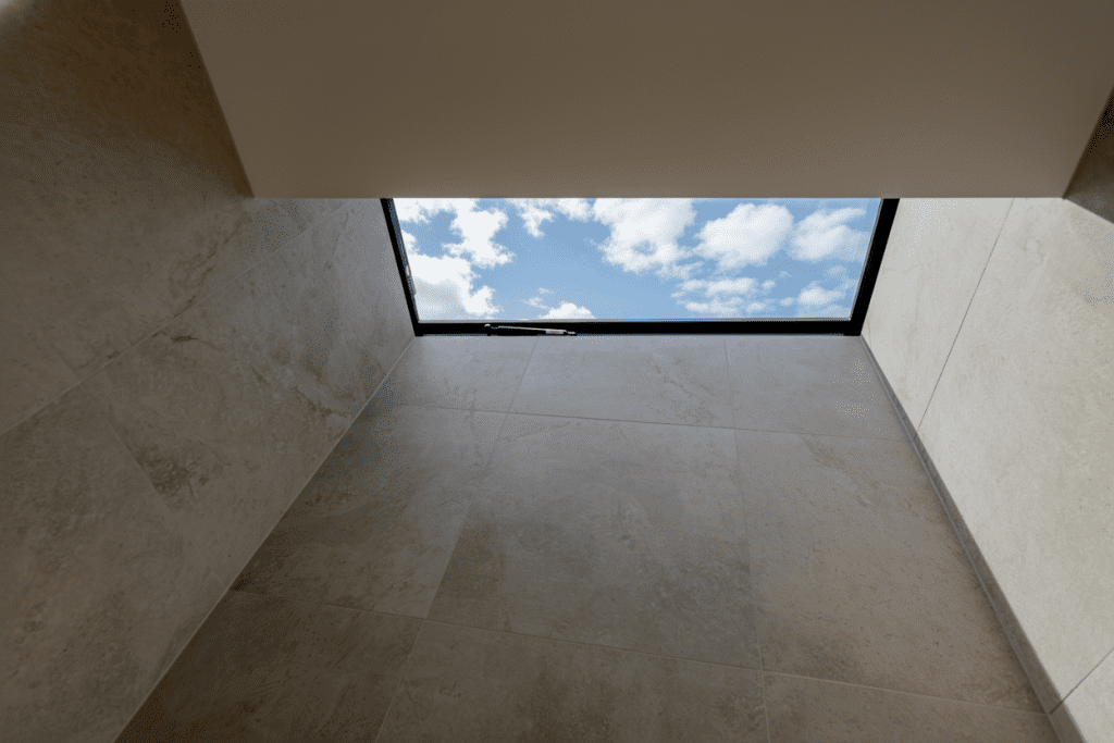 Tiled skylight shaft