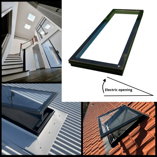 VIVID Electric Opening Skylight 750mm X 1600mm - Vivid Skylights