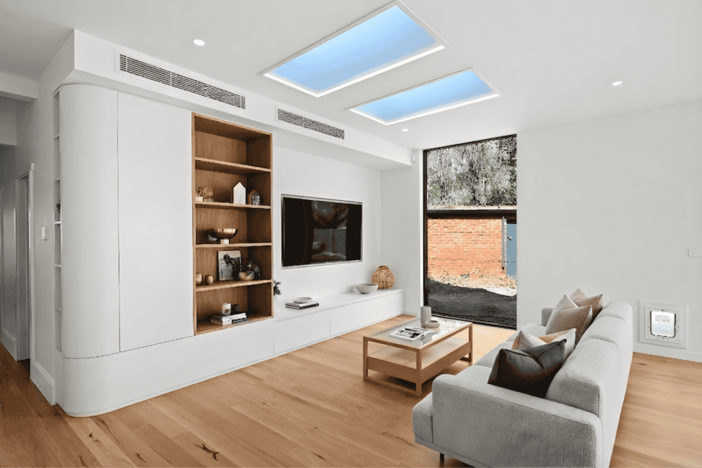 AuraGlow skylight in a lounge room