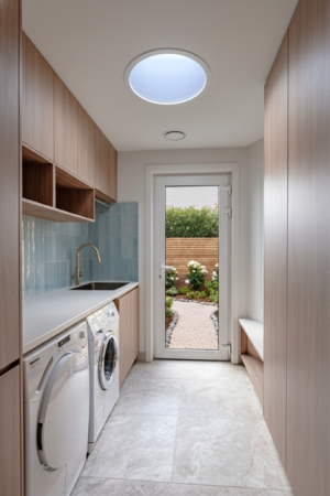 AuraGlow skylight in a laundry