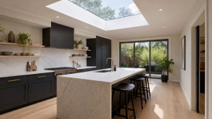 large kitchen skylight